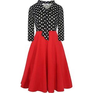 Polka Dot and Red Dress!